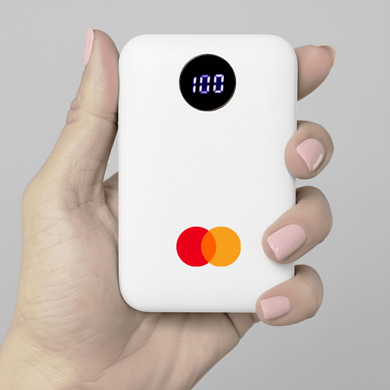 10,000mah Pocket Size Powerbank with LED Indicator - custom logo - Image 1