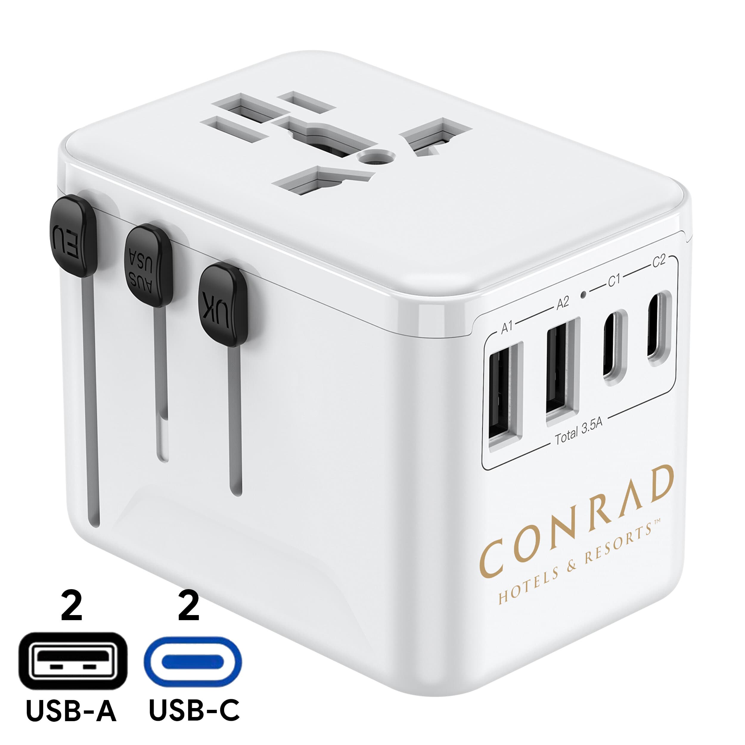 Adaptor Du lịch Premio 17.5W - in logo - Image 1